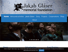 Tablet Screenshot of jakabglasermemorialfoundation.com